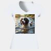 Softstyle® Ladies' V-Neck T-Shirt Thumbnail